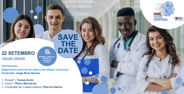 GECCP promove sessão online sobre diagnóstico precoce do cancro de cabeça e pescoço já amanhã