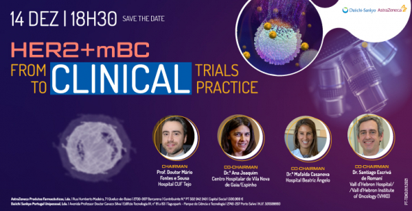 Decorre já amanhã o webinar "HER 2 + mBC. From Clinical Trials to Clinical Practice"
