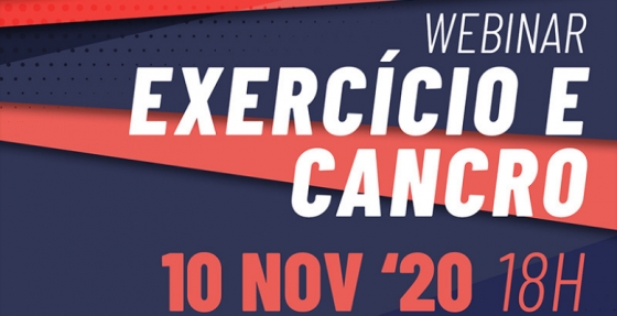 Marque na agenda: Webinar "Exercício e cancro"