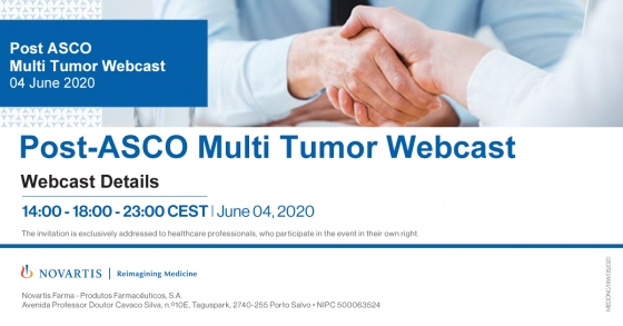 Webcast aborda novidades da ASCO 2020 em cancro da mama, melanoma e pulmão