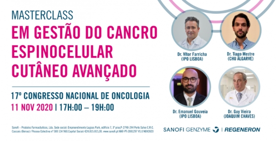 1.ª Masterclass do 17.º Congresso Nacional de Oncologia decorre amanhã
