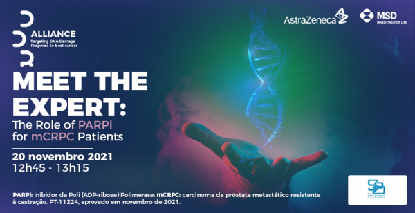 Decorre amanhã "Meet the Expert: the role of PARPi for mCRPC patients"
