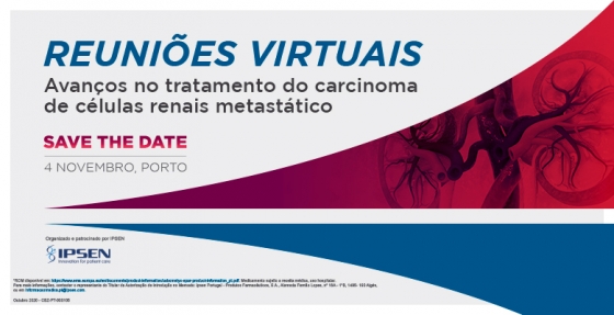 IPSEN promove reunião virtual sobre avanços no tratamento do cancro renal