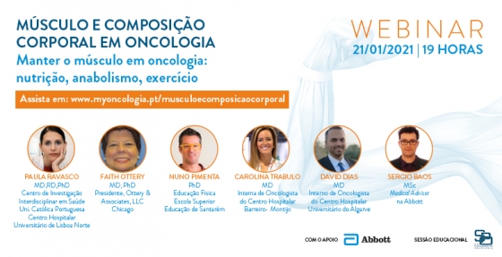 Assista ao webinar "Músculo e Composição Corporal em Oncologia"
