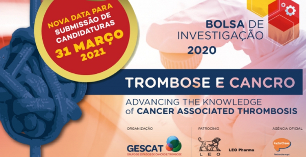 Bolsa de Investigação de Cancro e Trombose 2020: nova data para submissão de candidaturas
