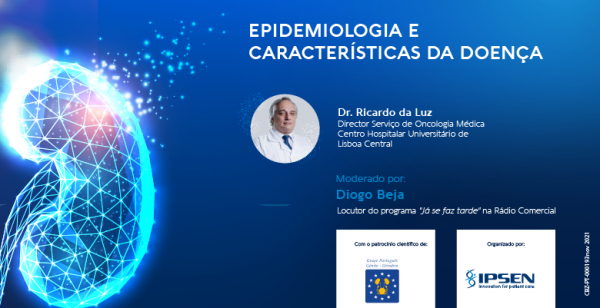 Dr. Ricardo da Luz explica as características do carcinoma das células renais no novo podcast IPSEN