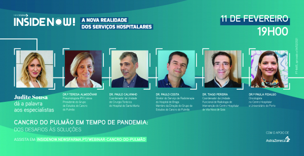 Assista ao webinar da Inside Now "Cancro do Pulmão em tempos de pandemia: dos desafios às soluções"
